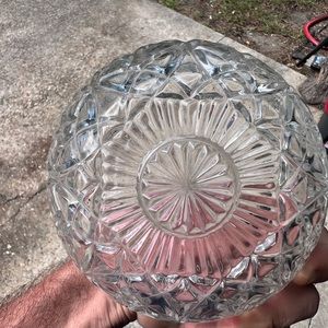 Crystal fruit bowl made in Indonesia